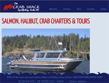 Tablet Screenshot of crabshacksportfishing.com